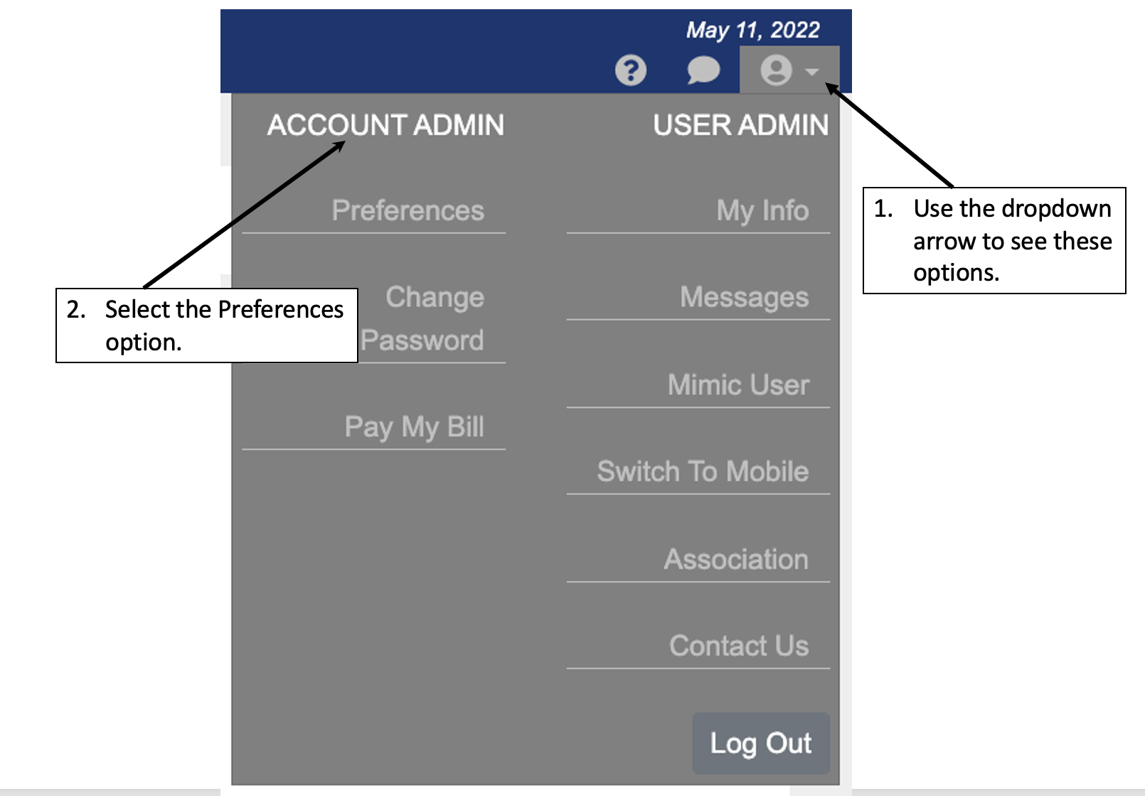 IRESIS Export Instructions